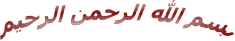 بسم الله الرحمن الرحيم